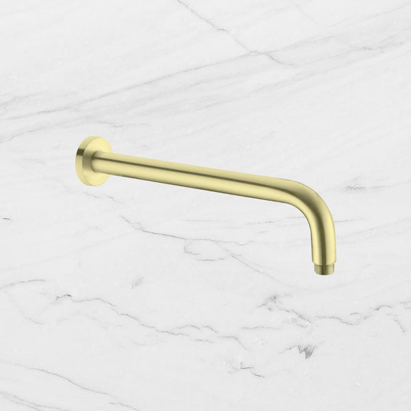 Nero Round Shower Arm Brushed Gold