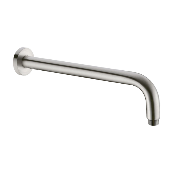 Nero Round Shower Arm 500mm Brushed Nickel
