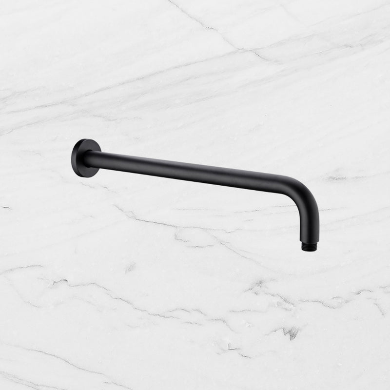 Nero Round Shower Arm Matte Black – Buildmat