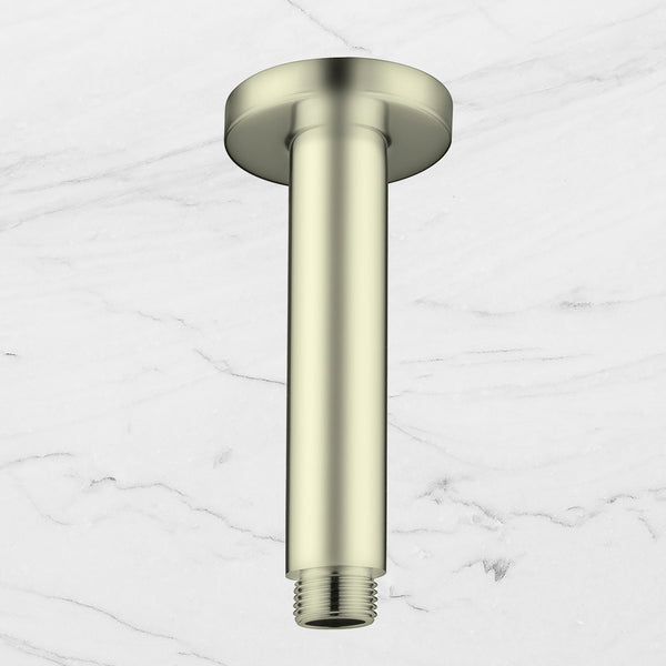 Nero Round Ceiling Arm 100mm Brushed Gold