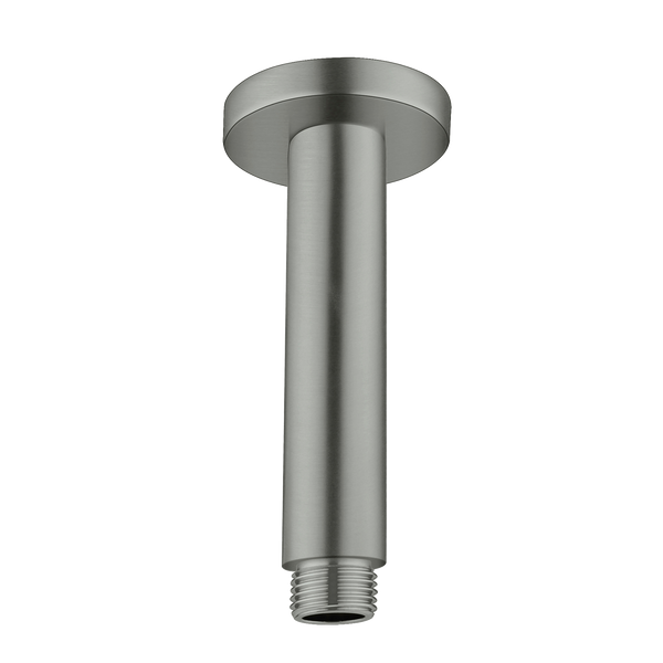 Nero Round Ceiling Arm 100mm Brushed Gunmetal