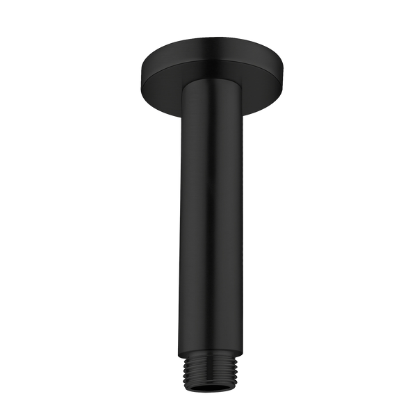 Nero Round Ceiling Arm 100mm Matte Black