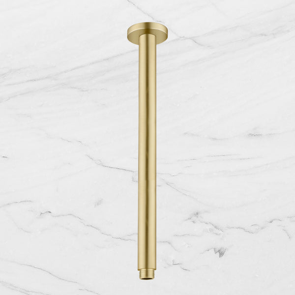 Nero Round Ceiling Arm 300mm Brushed Gold