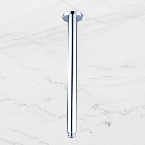 Nero Round Ceiling Arm 300mm Chrome