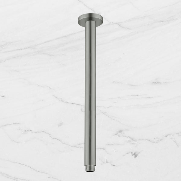 Nero Round Ceiling Arm 300mm Gunmetal