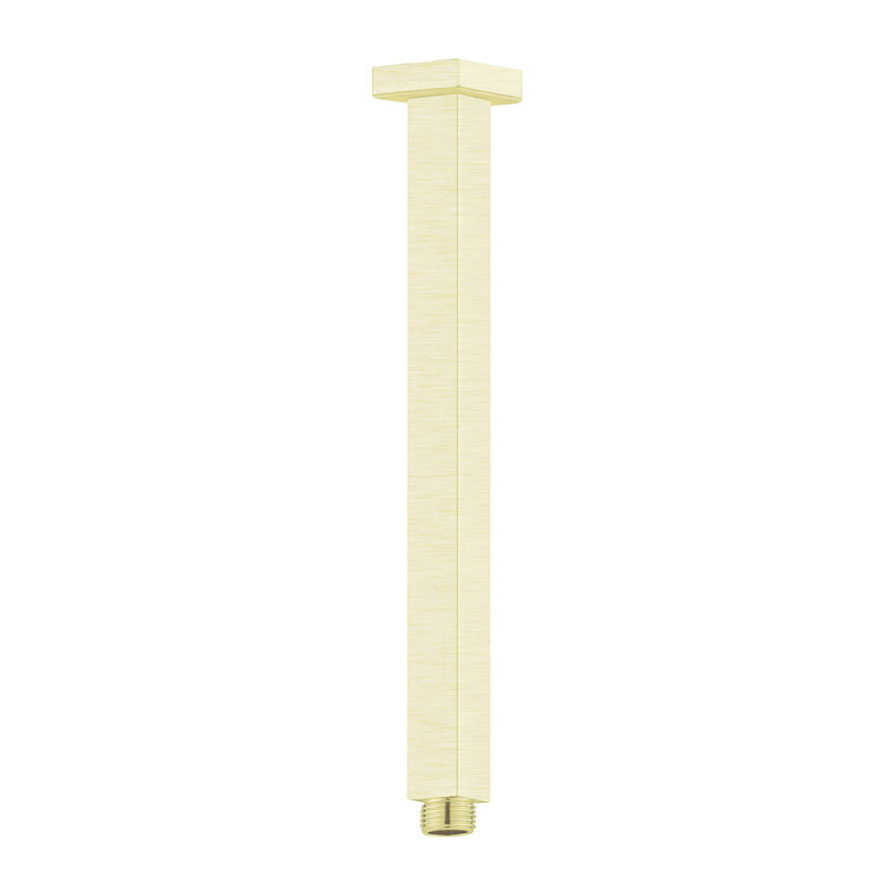 Square Ceiling Arm 300mm Brushed Gold