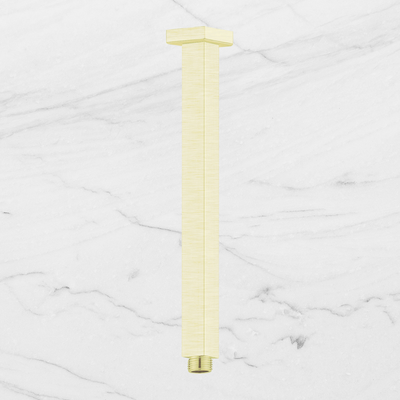 Square Ceiling Arm 300mm Brushed Gold