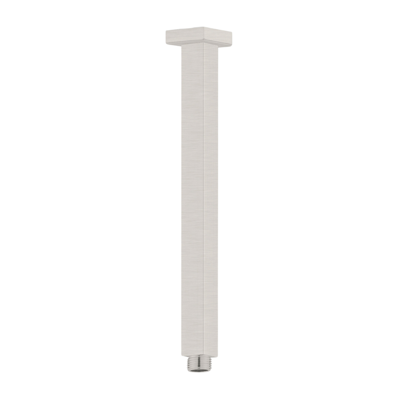 Square Ceiling Arm 300mm Brushed Nickel