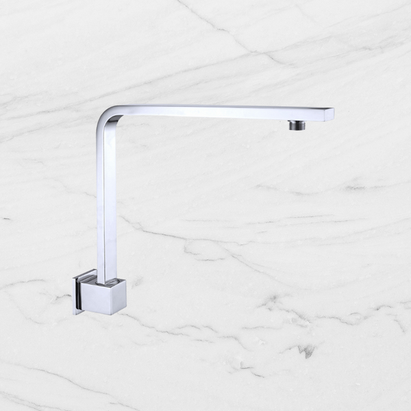 Nero Square Swivel Shower Arm Chrome