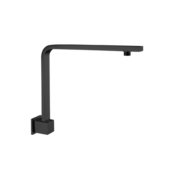 Nero Square Swivel Shower Arm Matte Black
