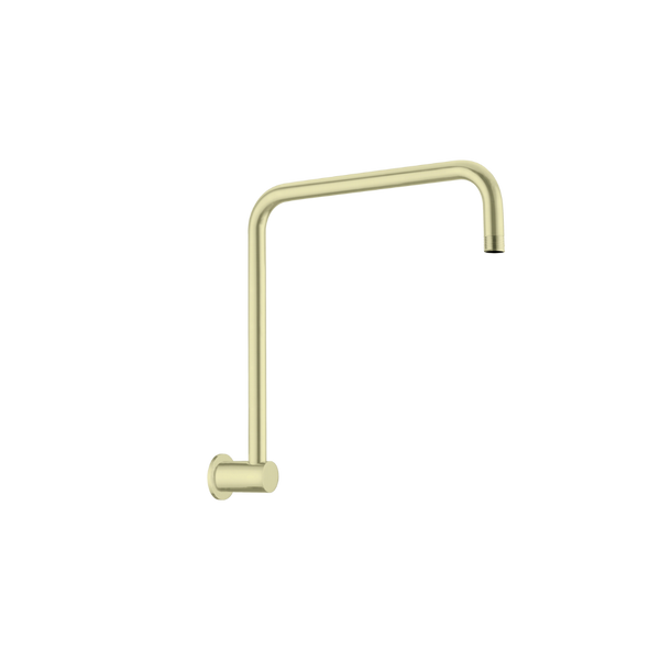 Nero Round Swivel Shower Arm Brushed Gold