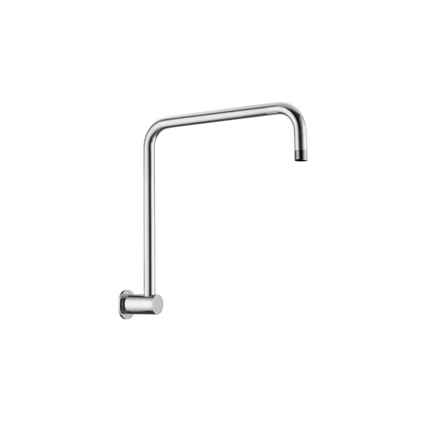 Nero Round Swivel Shower Arm Brushed Nickel