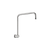Nero Round Swivel Shower Arm Brushed Nickel