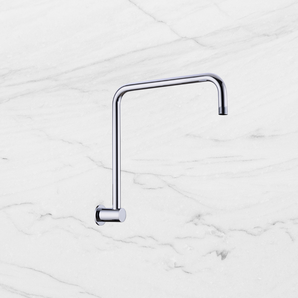 Nero Round Swivel Shower Arm Chrome