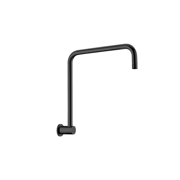 Nero Round Swivel Shower Arm Matte Black