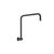 Nero Round Swivel Shower Arm Matte Black