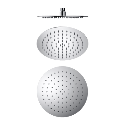 Nero 250mm Round Stainless Steel Shower Head 250mm 4 Star Rating Chrome