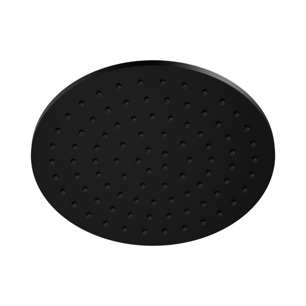 Nero 250mm Round Metal Shower Head II Matte Black
