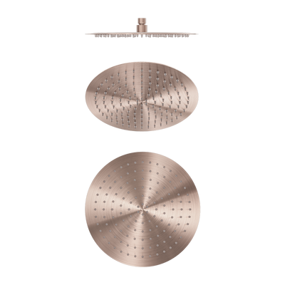Nero Zen 300mm Round Shower Head Brushed Bronze