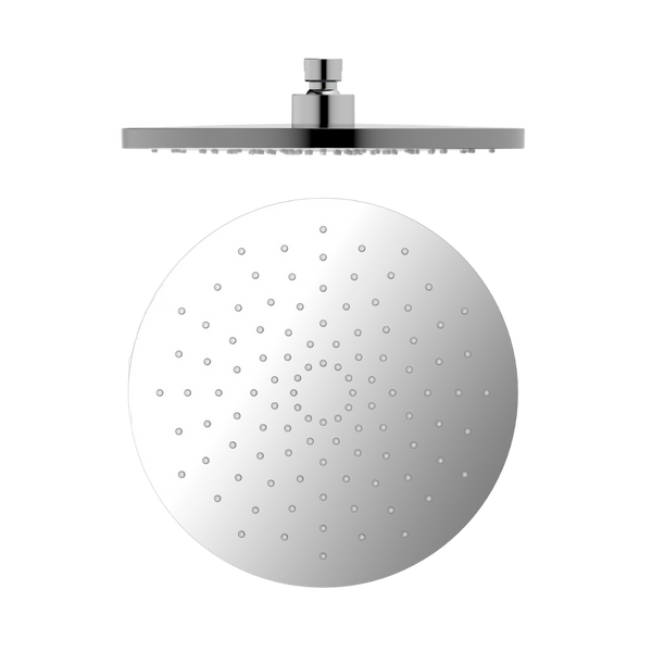Nero Round ABS Shower Head 250mm Chrome