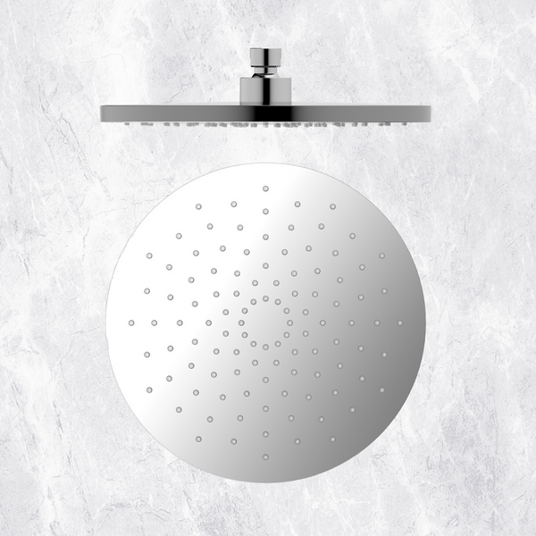 Nero Round ABS Shower Head 250mm Chrome