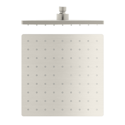 Nero Square ABS Shower Head 250mm Brushed Nickel