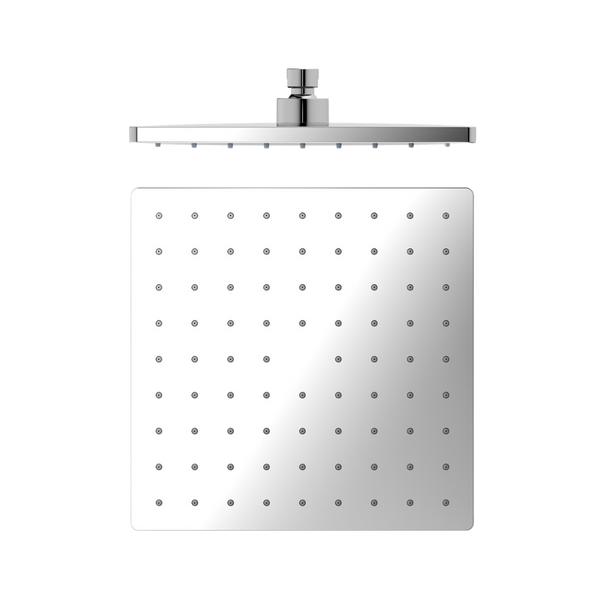 Nero Square ABS Shower Head 250mm Chrome