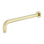 Nero Zen Round Shower Arm 400mm Length Brushed Gold