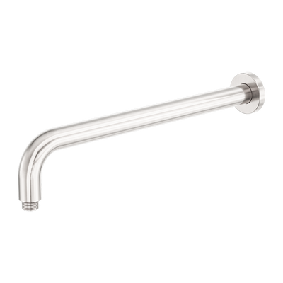 Nero Zen Round Shower Arm 400mm Length Brushed Nickel
