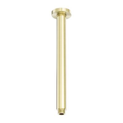 Nero Zen Round Ceiling Arm 300mm Length Brushed Gold