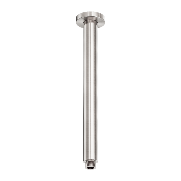 Nero Zen Round Ceiling Arm 300mm Length Brushed Nickel
