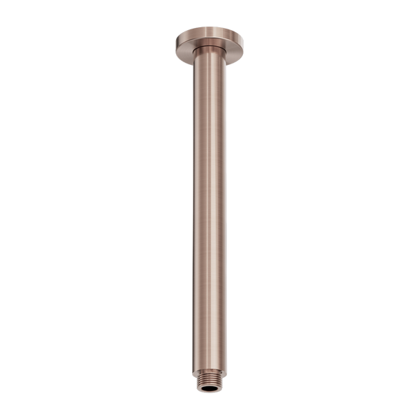 Nero Zen Round Ceiling Arm 300mm Length Brushed Bronze