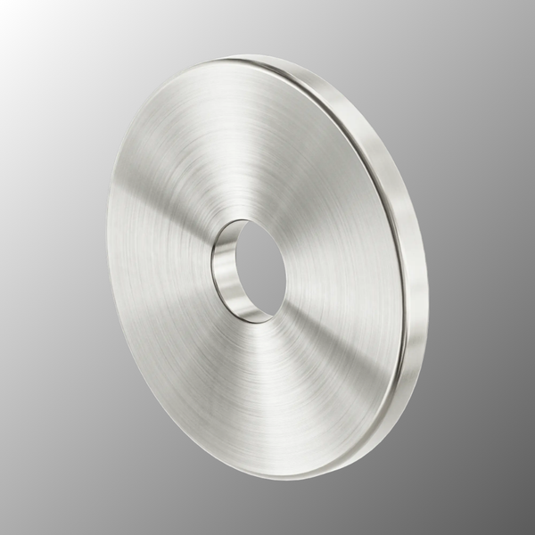 Nero 60mm Dia SS316L Round Back Plate for Wall Basin Mixer Spout (Spart Part) Brushed Nickel