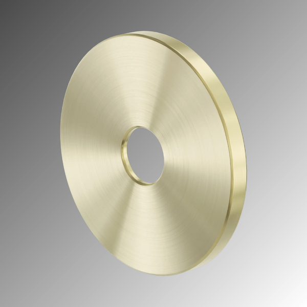 Nero 60mm Dia Round Back Plate for Wall Basin Mixer Spout Brushed Gold