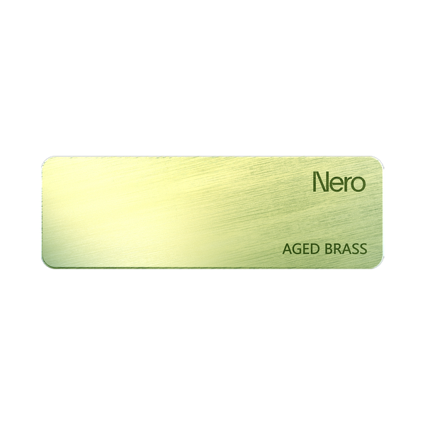 Nero Colour Sample Plate Aged Brass