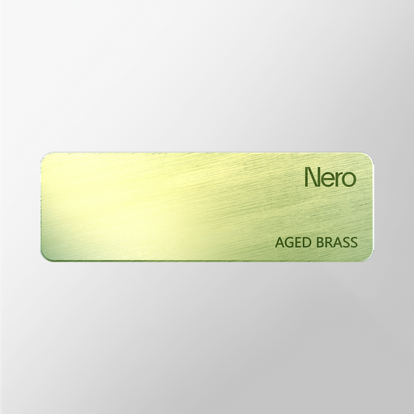 Nero Colour Sample Plate Aged Brass