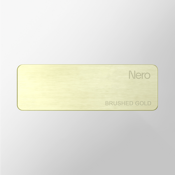 Nero Colour Sample Plate Brushed Gold