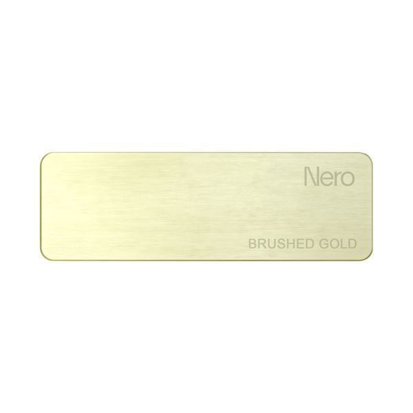 Nero Colour Sample Plate Brushed Gold