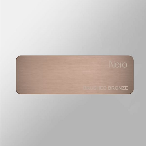 Nero Colour Sample Plate Brushed Bronze