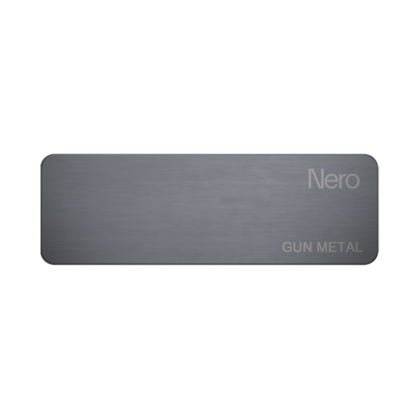 Nero Colour Sample Plate Gunmetal