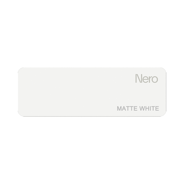 Nero Colour Sample Plate Matte White