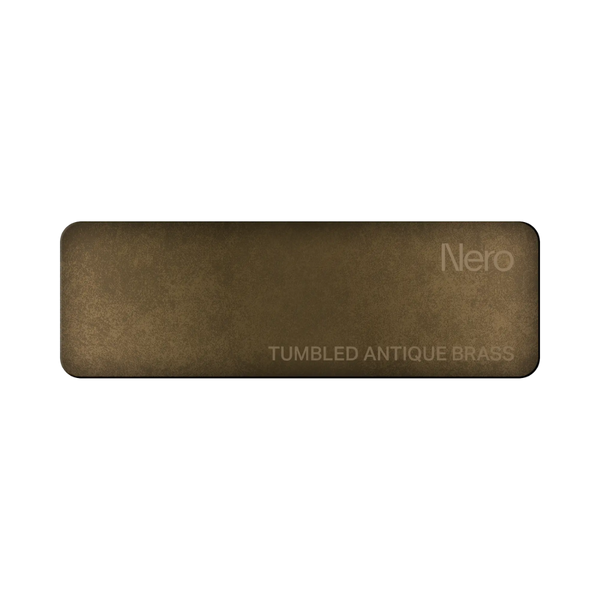 Nero Colour Sample Plate Tumbled Antique Brass