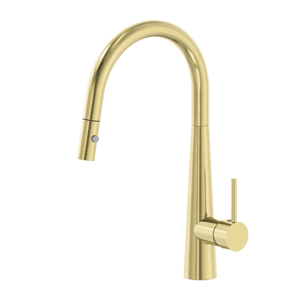 Nero Dolce Pull-Out Sink Mixer with Veggie Spray Function Brushed Gold