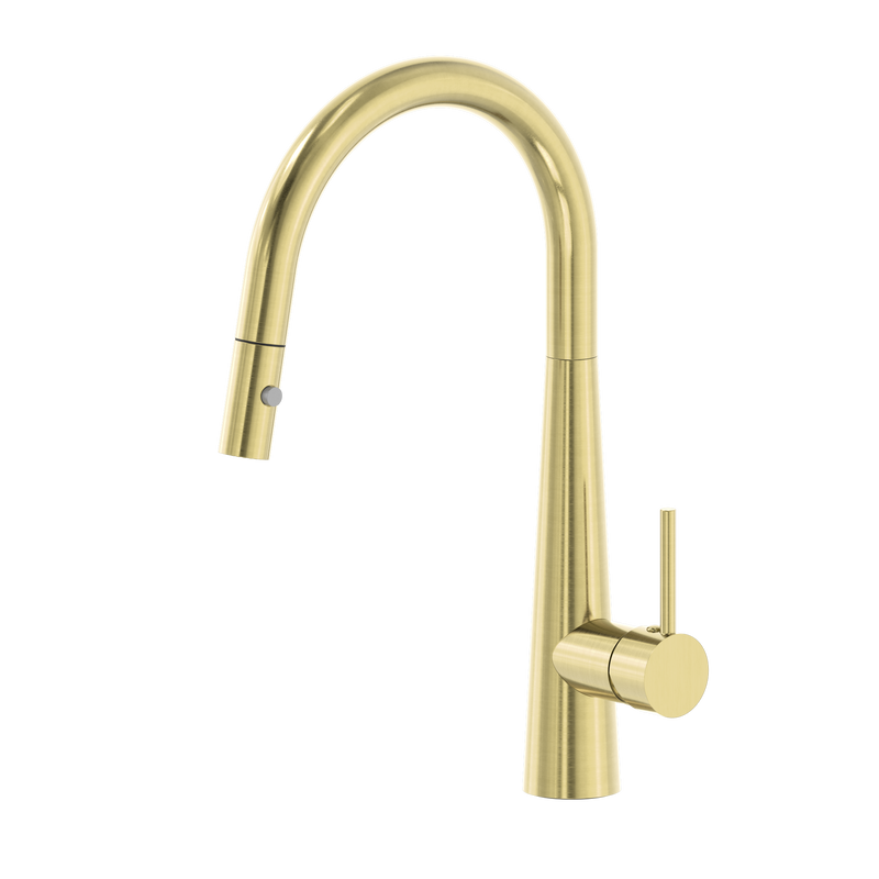 Dolce Pull-Out Sink Mixer with Veggie Spray Function Brushed Gold