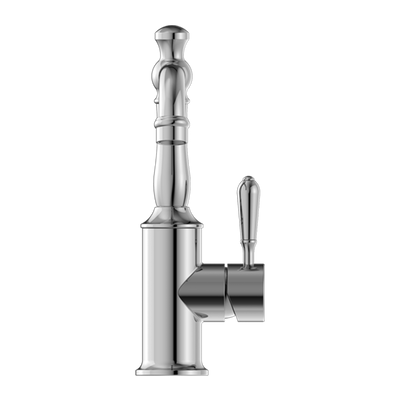 York Basin Mixer with Metal Lever Chrome