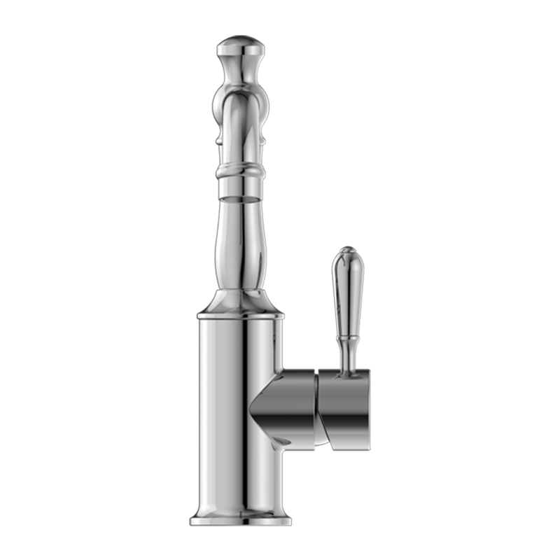 York Basin Mixer with Metal Lever Chrome