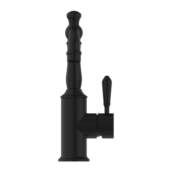 Nero York Basin Mixer with Metal Lever Matte Black