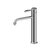 Nero York Straight Tall Basin Mixer With Metal Lever Chrome