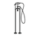 Nero York Freestanding Bath Mixer With Metal Hand Shower Matte Black