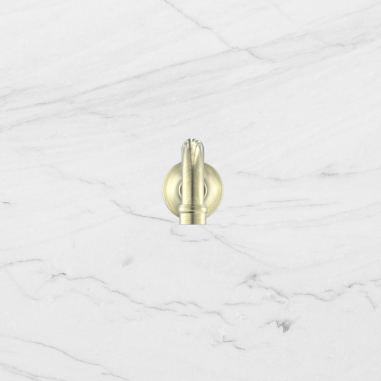 Nero York Basin Bath Spout Only Aged Brass